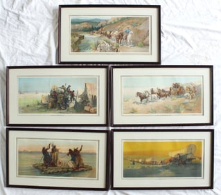 Set of Anheiser Busch Lithographs