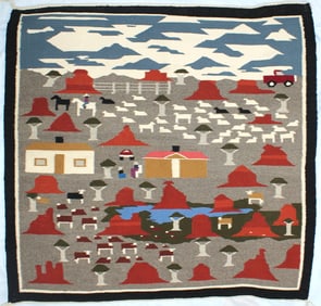 Pictoral Navajo Weaving