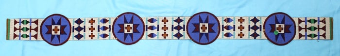 Blackfoot Beaded Blanket Strip