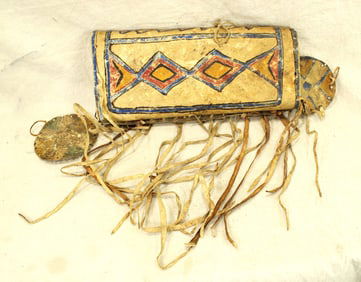 Plains Indian Parfleche Bonnet Case