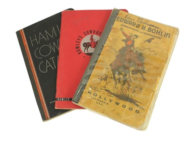 Gathering of three uncommon catalogs that includes highly desired Bohlin, and two Hamley Saddlery's.
