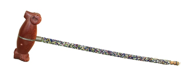 Intriguing turn of the Century Northern Plains dance club with attractive salt and pepper beaded