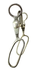 An extremely rare high port mouth iron grazing bit with nicely engraved silver mounting.