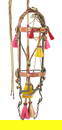 This extraordinary Montana Prison made bridle displays a seldom seen combination of brilliant
