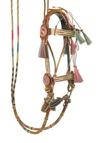 This is an extremely rare Deerlodge, Montana State Prison made bridle that is appears to be the only