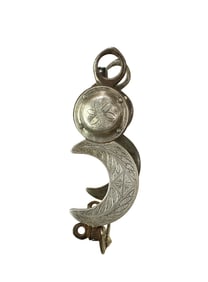 Massive highly desired cresent moon halfbreed bit with deeply engraved full overlay accompanied by