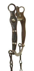 An unmarked California style bit that is easily identified as a pattern done by Mike Morales for