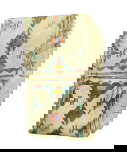 Brightly colored large Native American rawhide envelope with great colors and condition. Measuring: Brightly colored large Native American rawhide envelope with great colors and condition. Measuring 16"x 27".