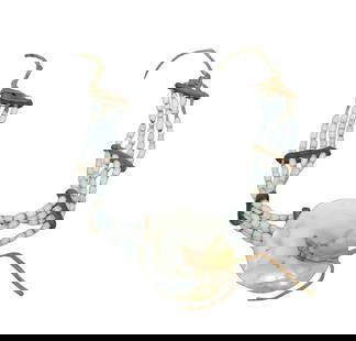 An extra appealing Northwest necklace nicely done wiith shell beads on buckskin with harness leather: An extra appealing Northwest necklace nicely done wiith shell beads on buckskin with harness leather spacers and accented with a wonderful Abalone disc.