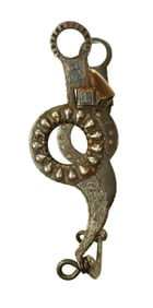 A great looking California style bit with nicely engraved silver and Mona Lisa mouthpice.