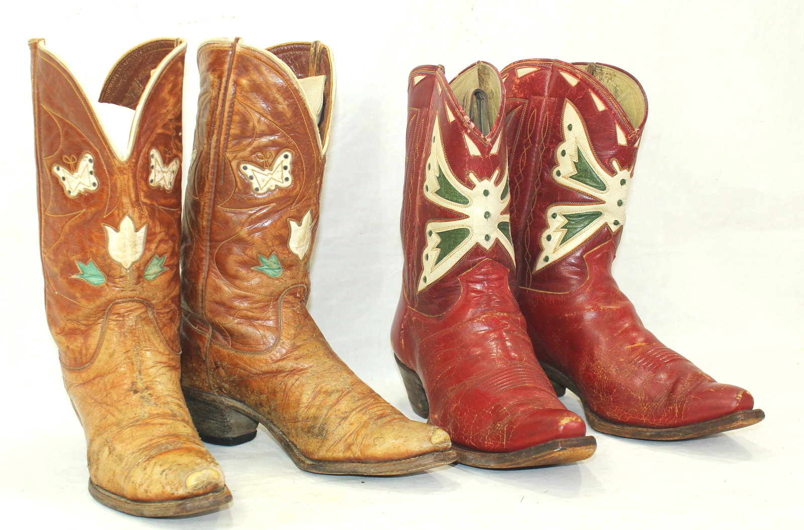 Grouping of Vintage Cowboy Boots (1 of 3)