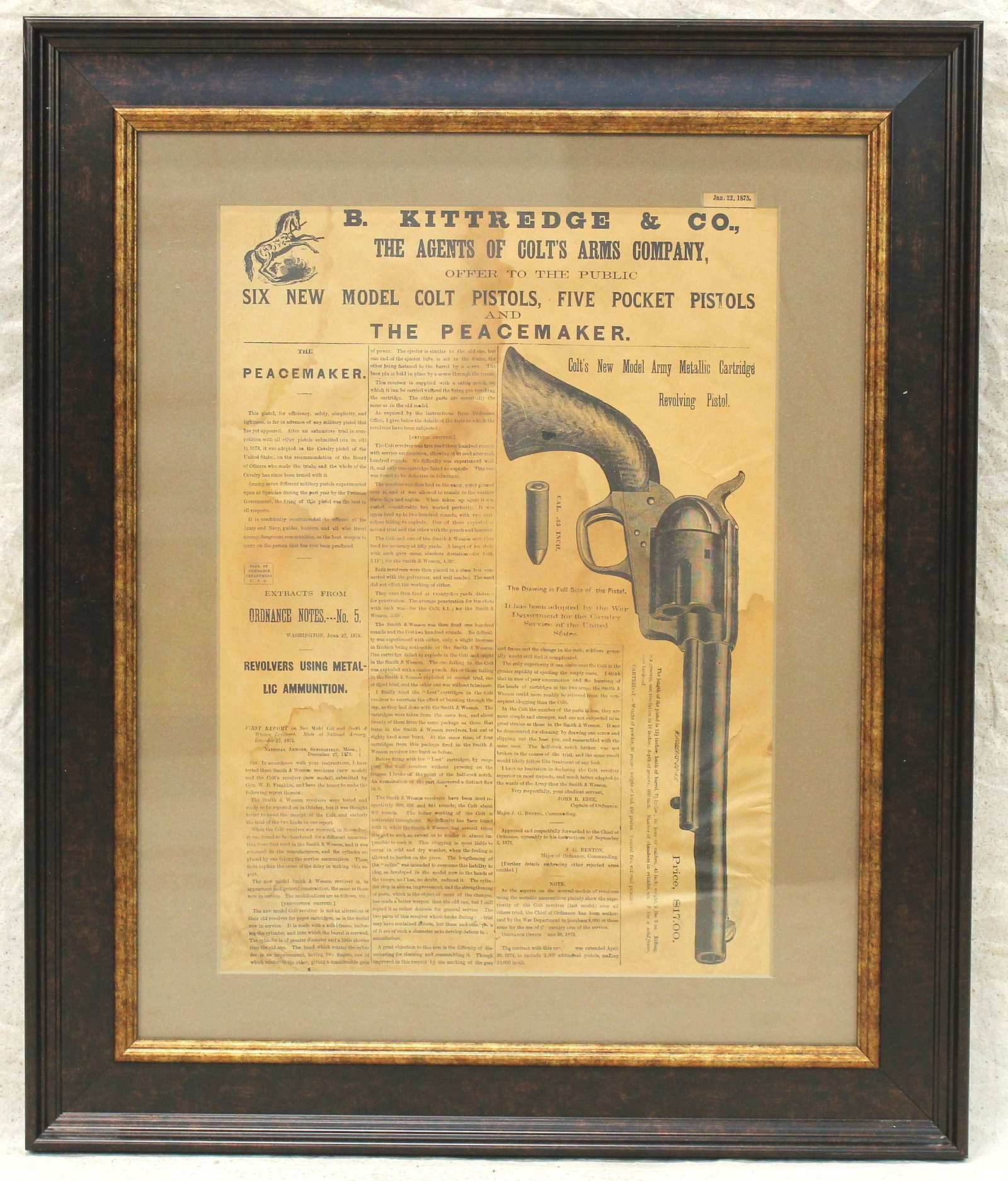 1875 Colt Broadside Advertisement (1 of 2)