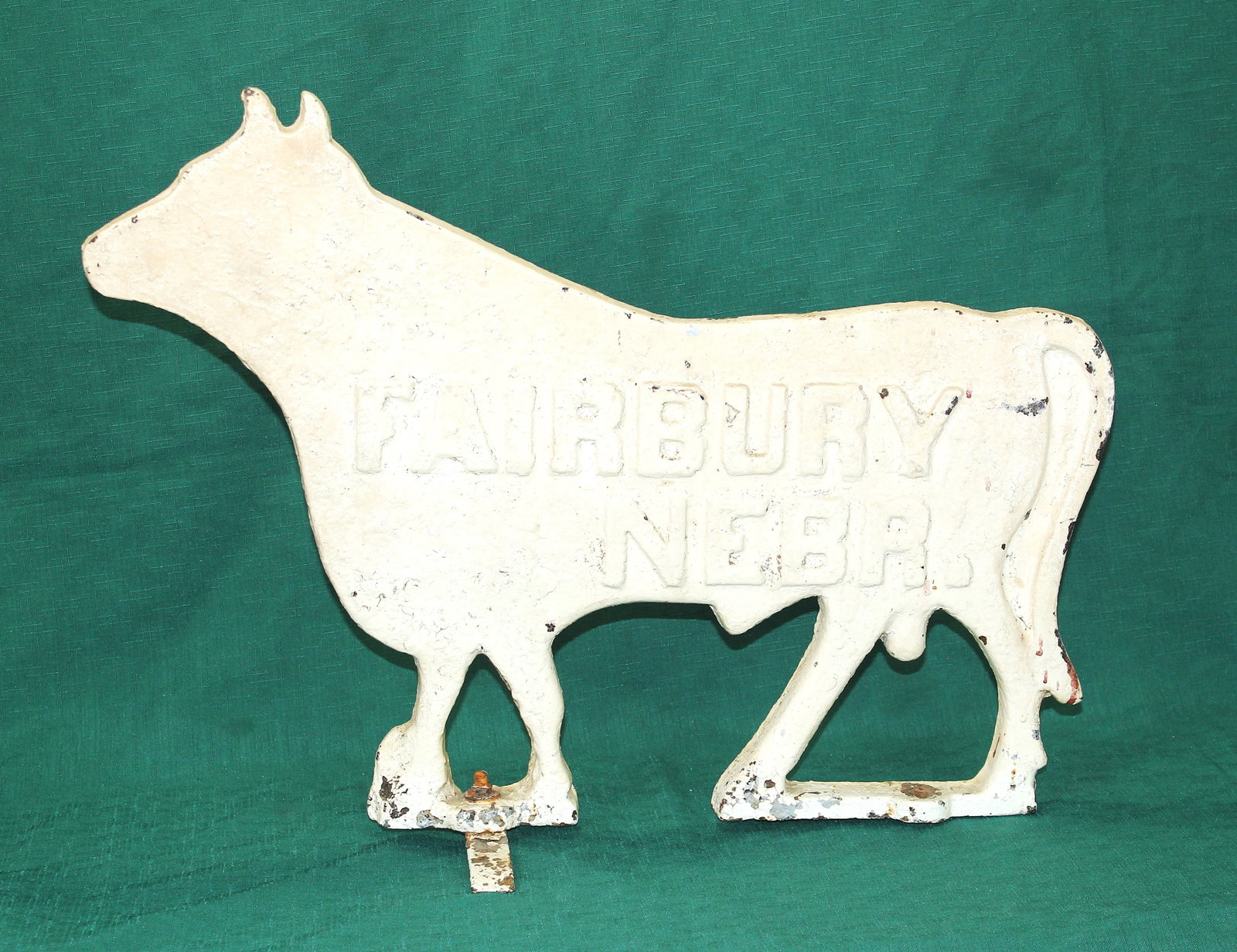 Fairbury Bull Iron Windmill Weight (1 of 2)