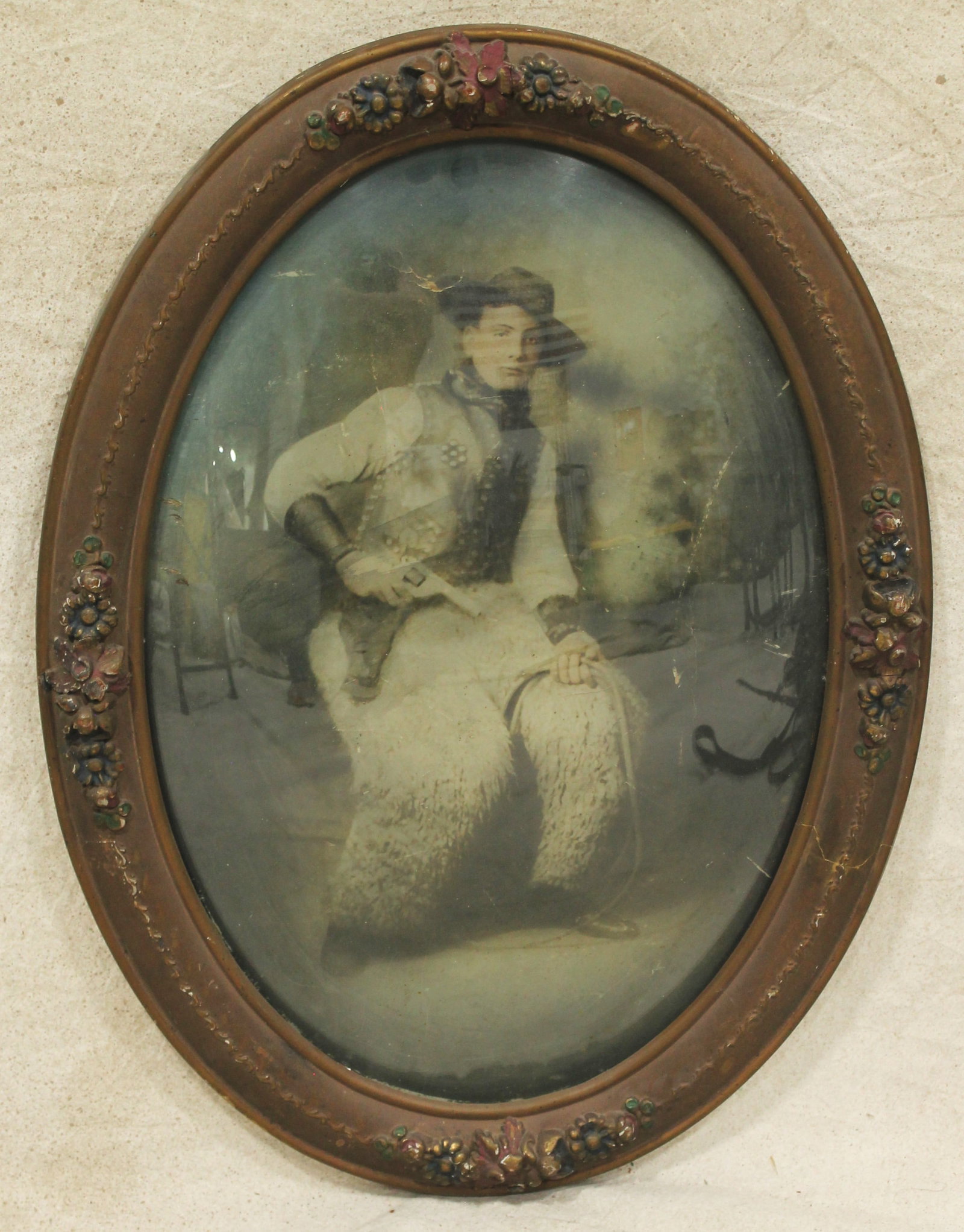Antique Tinted Cowboy Photograph (1 of 1)