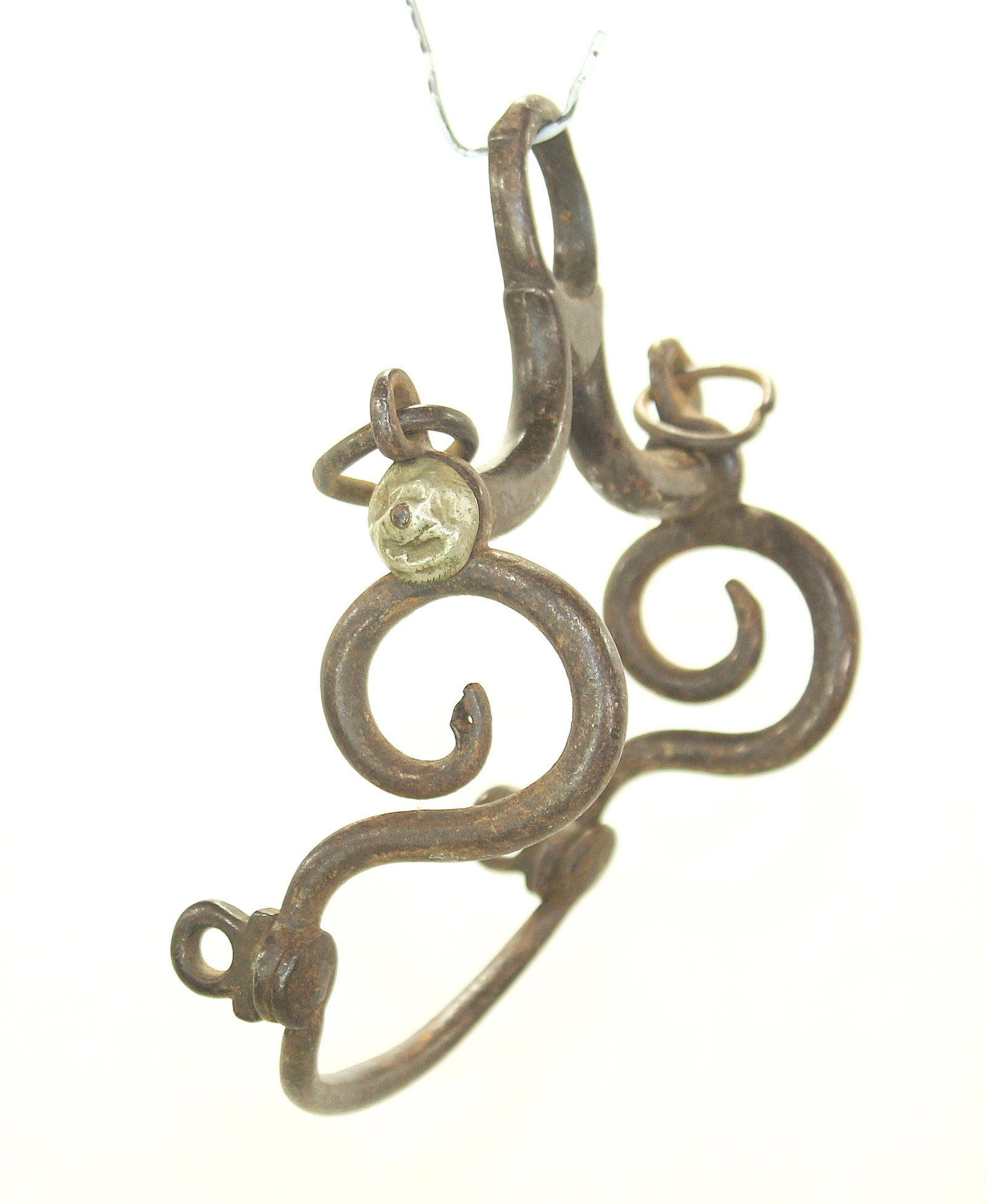 Interesting Early Mexican Bit: A finely made early iron bit with a great mouth piece.