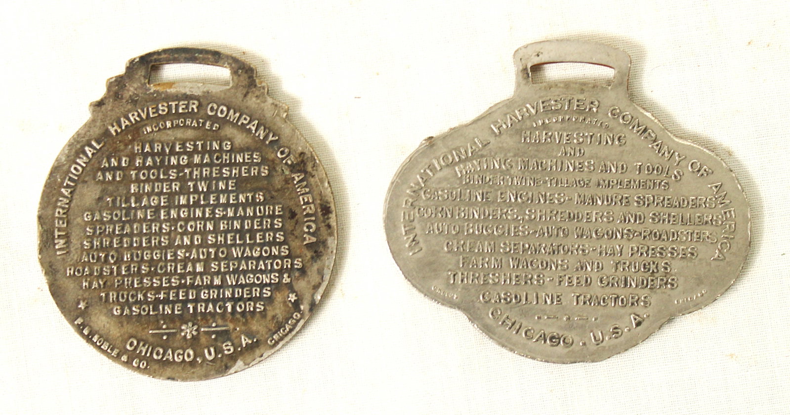Two Farm Implement Watch Fobs - 2