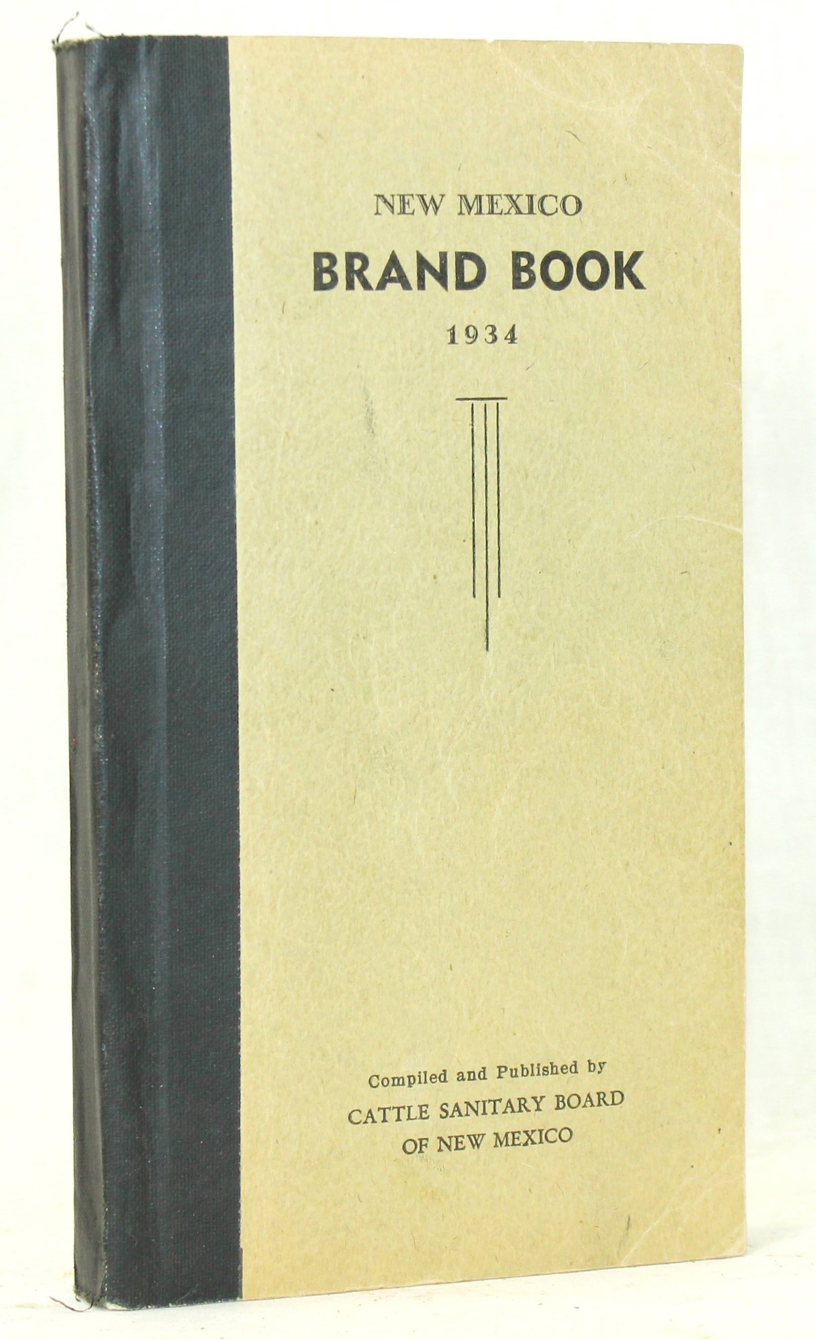New Mexico Brand Book: A vintage and original soft backed 1934 New Mexico pocket brand book, in very good condition.
