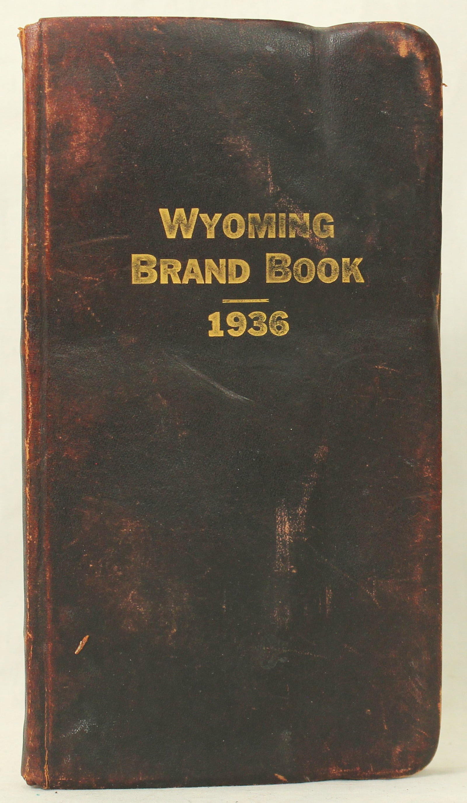 Wyoming Brand Book: An original soft backed copy of the 1936 Wyoming brand book, in very good condition.
