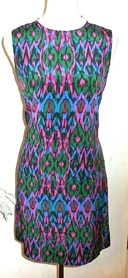 Missoni Silk Patterned Dress Sz S: Excellent condition. Bust - 36", waist - 36", hips - 38", length - 35".