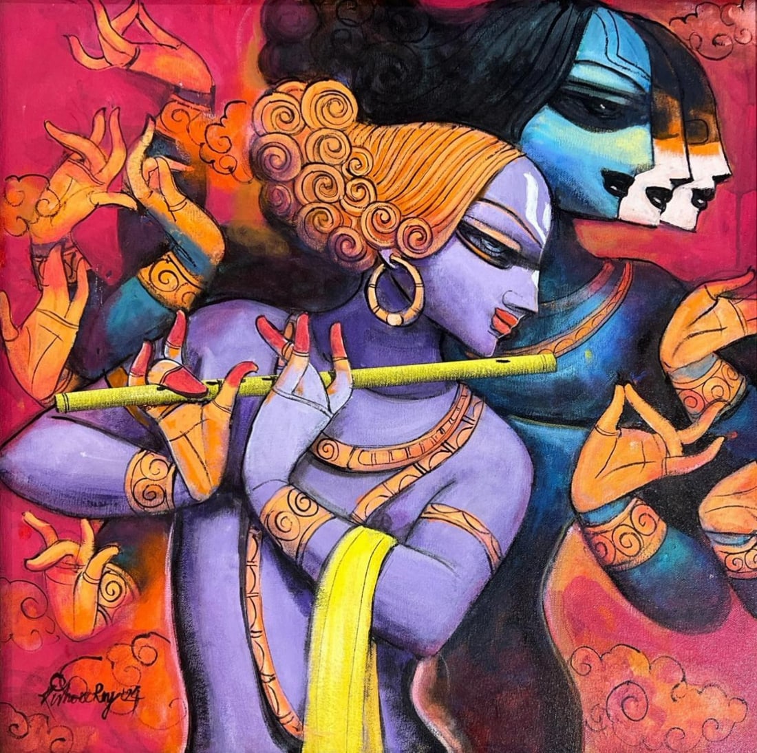 Kishore Roy - Untitled (Krishna and Radha Series) (1 of 1)