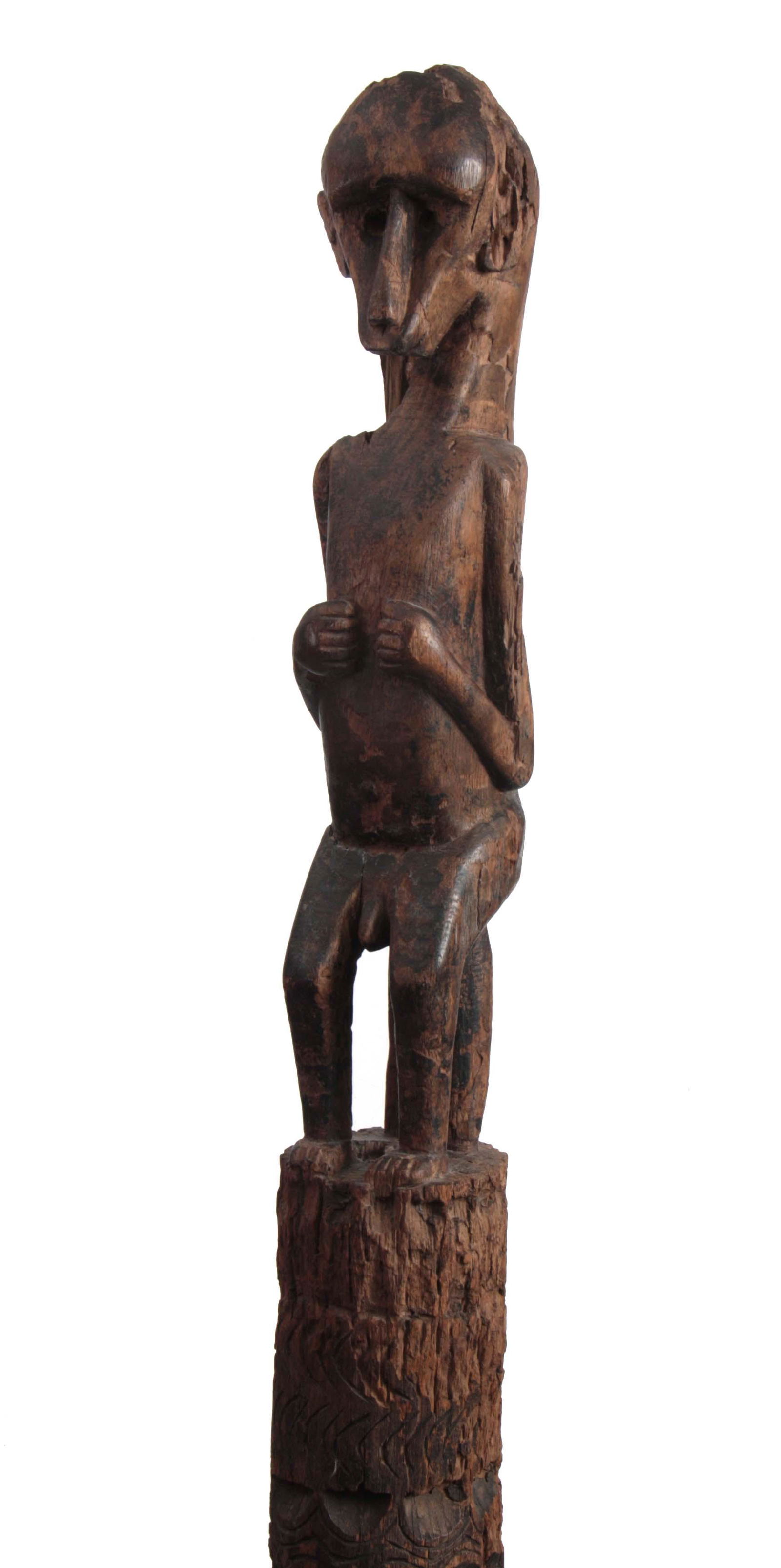 AN ETHNIC AFRICAN TRIBAL MONKEY TOTEM POLE the tot (1 of 1)