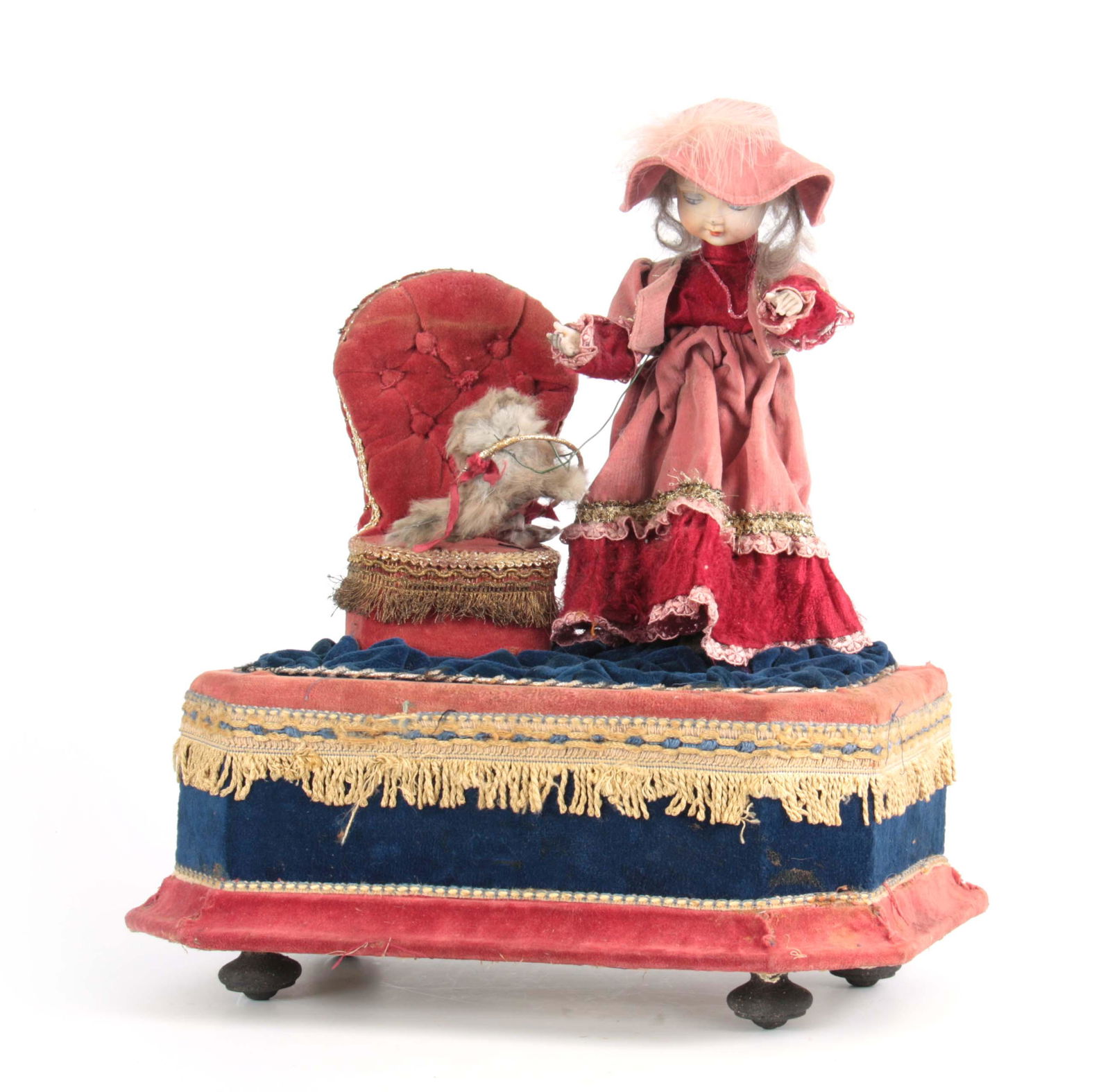 AN EARLY 20TH CENTURY MUSICAL AUTOMATON OF A GIRL (1 of 1)