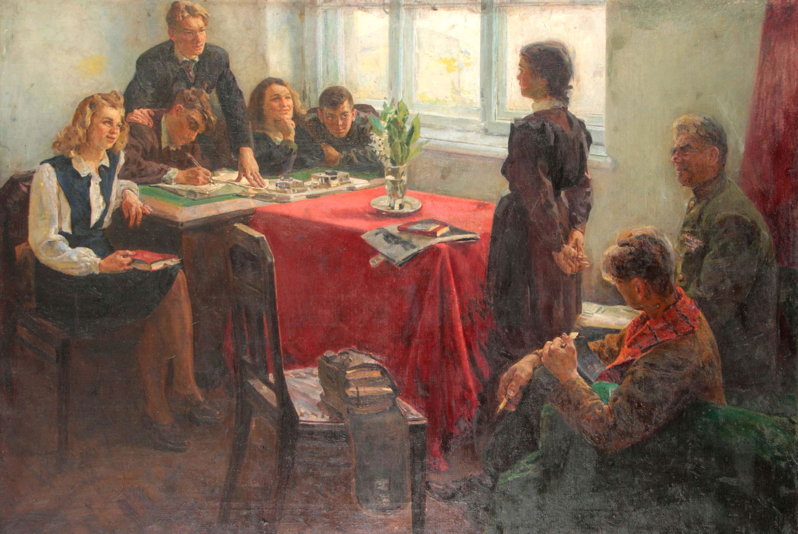 AN EARLY 20TH CENTURY RUSSIAN SCHOOL OIL ON CANVAS (1 of 1)