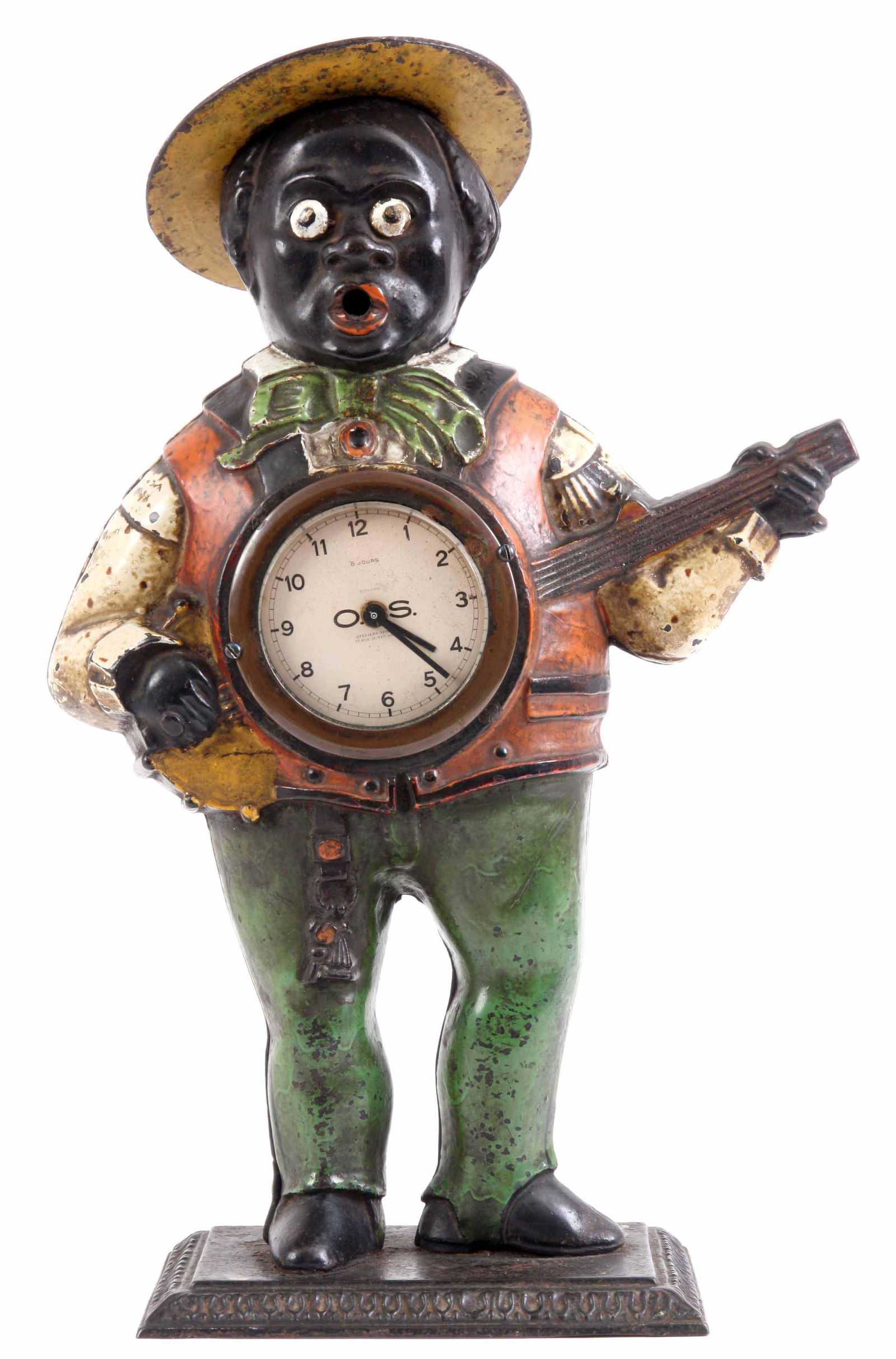 A LATE 19TH CENTURY AMERICAN PAINTED CAST IRON MAN (1 of 1)