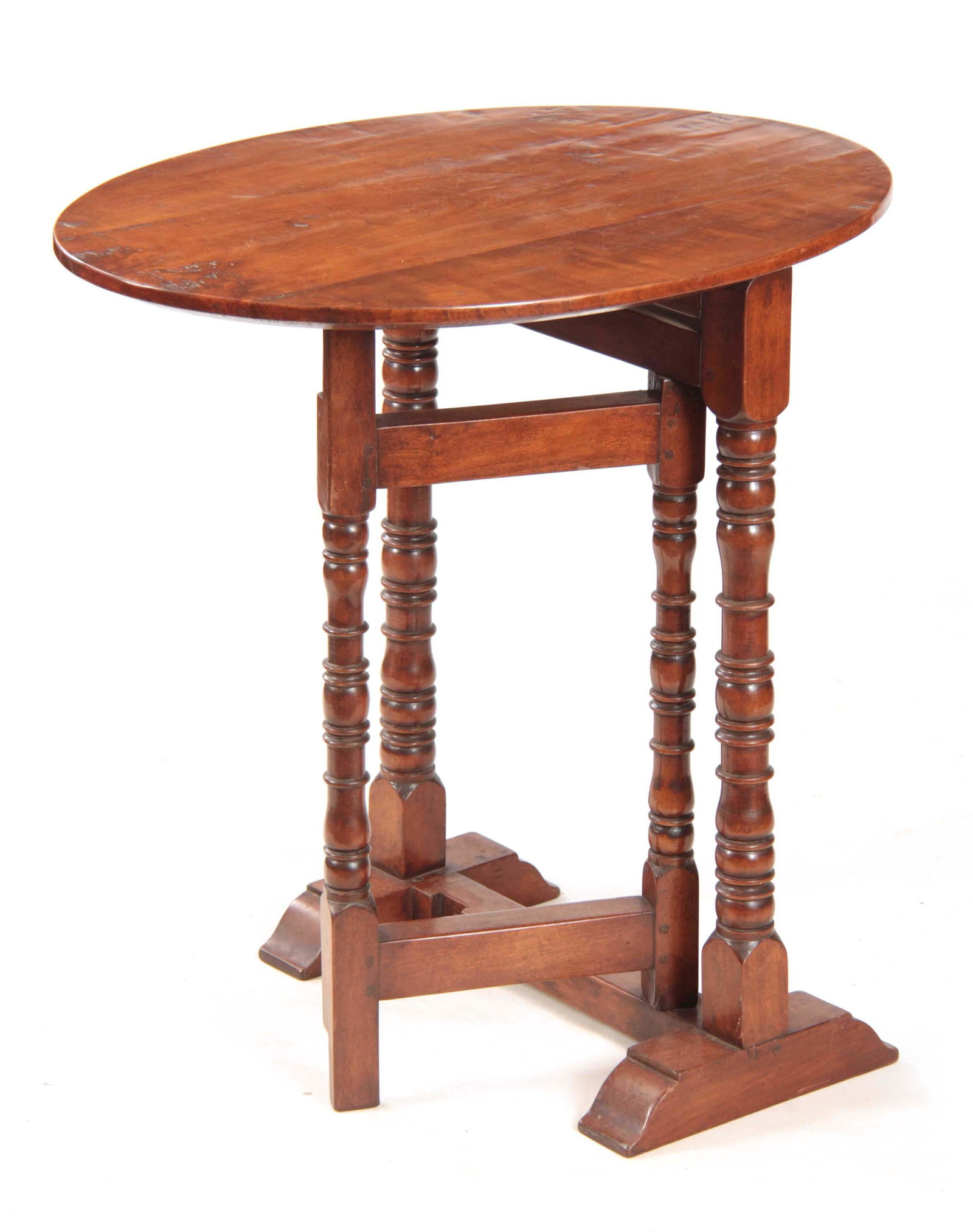 AN 18TH CENTURY CHERRY WOOD FOLDING COACHING TABLE (1 of 1)
