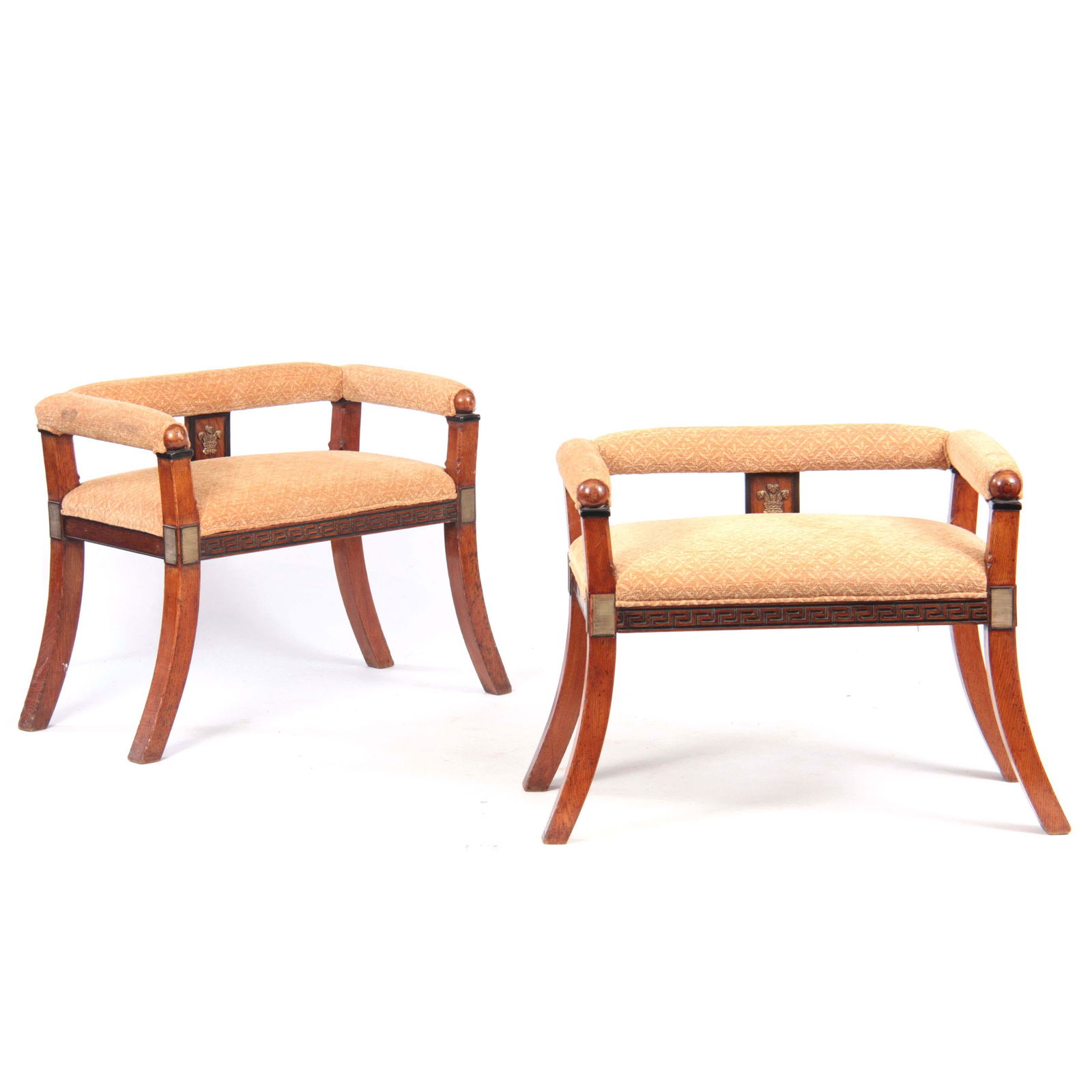 A PAIR OF LATE 19TH CENTURY THOMAS HOPE STYLE OAK (1 of 1)