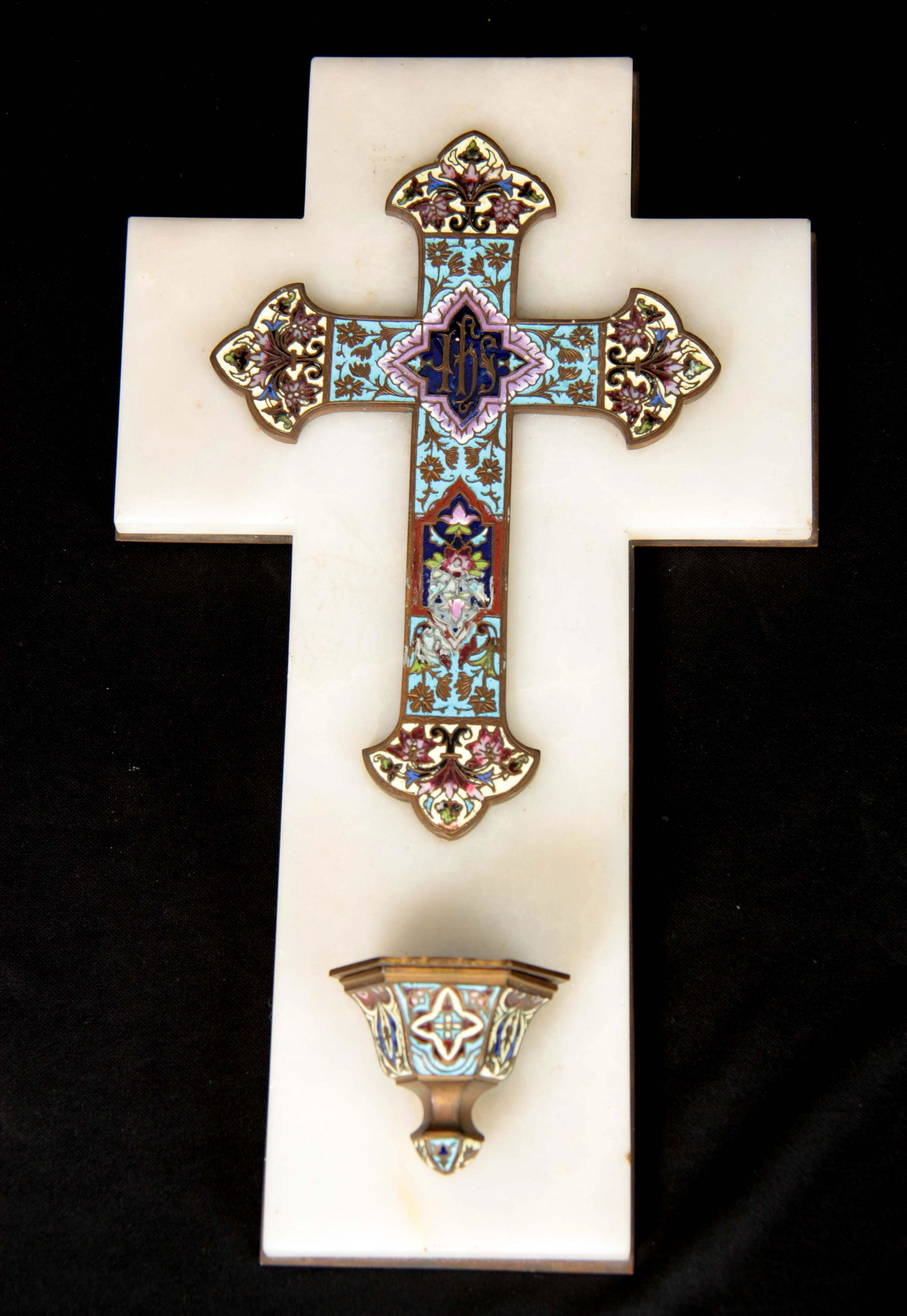 A 19TH CENTURY FRENCH WHITE MARBLE GROUND AND CHAM (1 of 1)