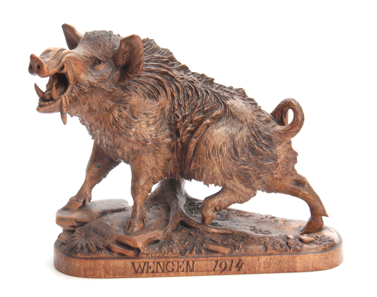 AN EARLY 20TH CENTURY CARVED BLACK FOREST SCULPTUR (1 of 1)