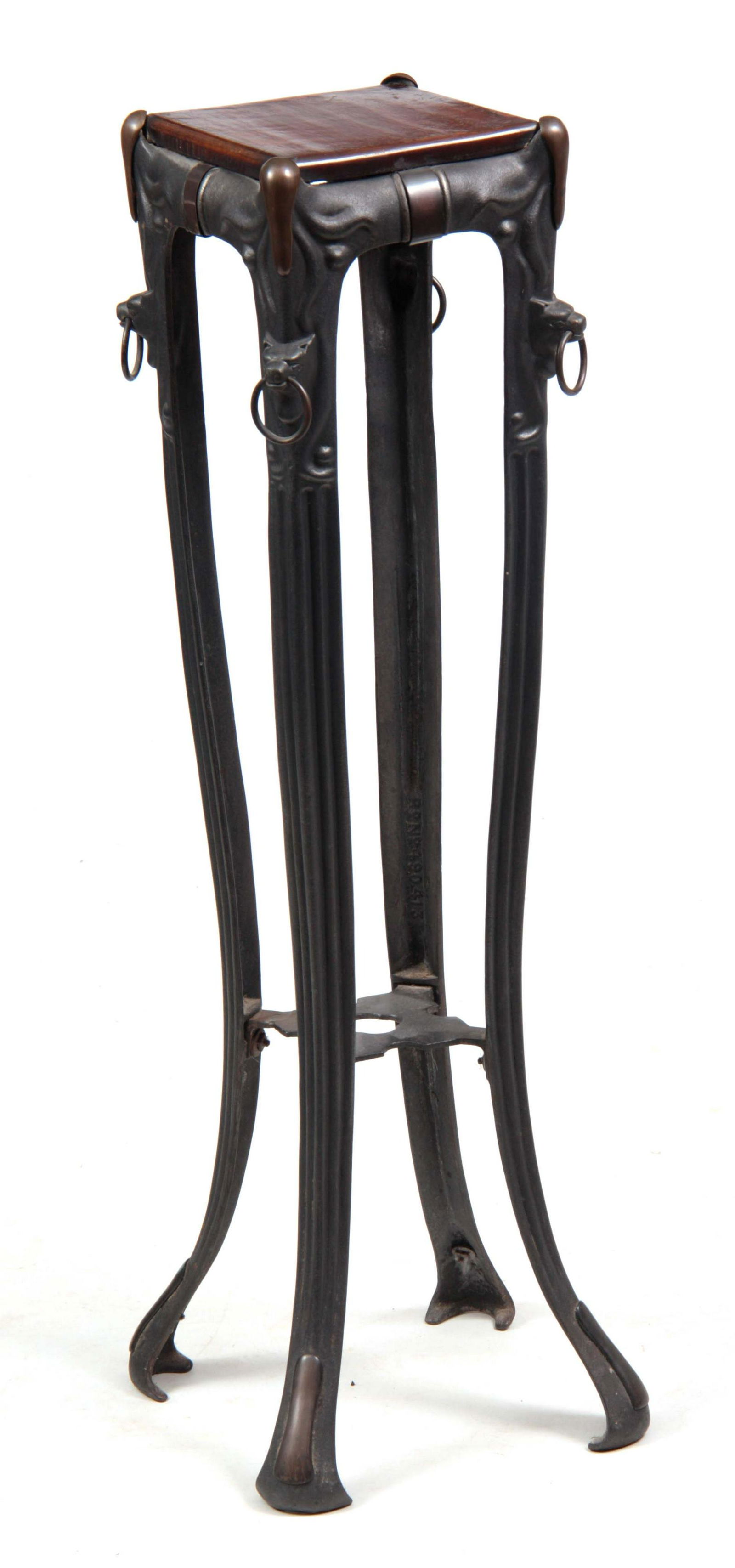 AN ART NOVEAU CAST IRON AND COPPER MOUNTED JARDINI (1 of 1)