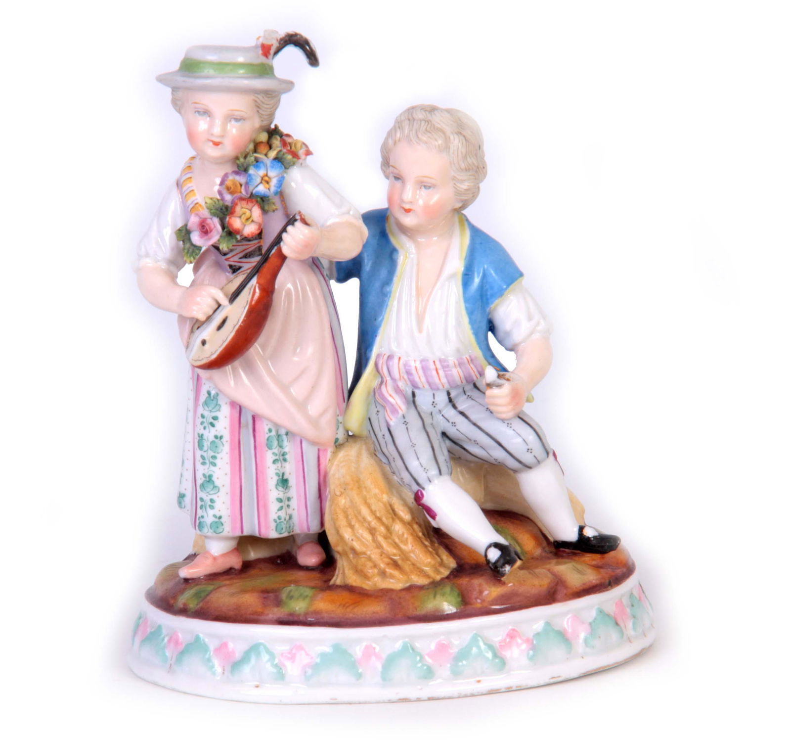 A MEISSEN STYLE  CONTINENTAL FIGURE GROUP of a sea (1 of 1)