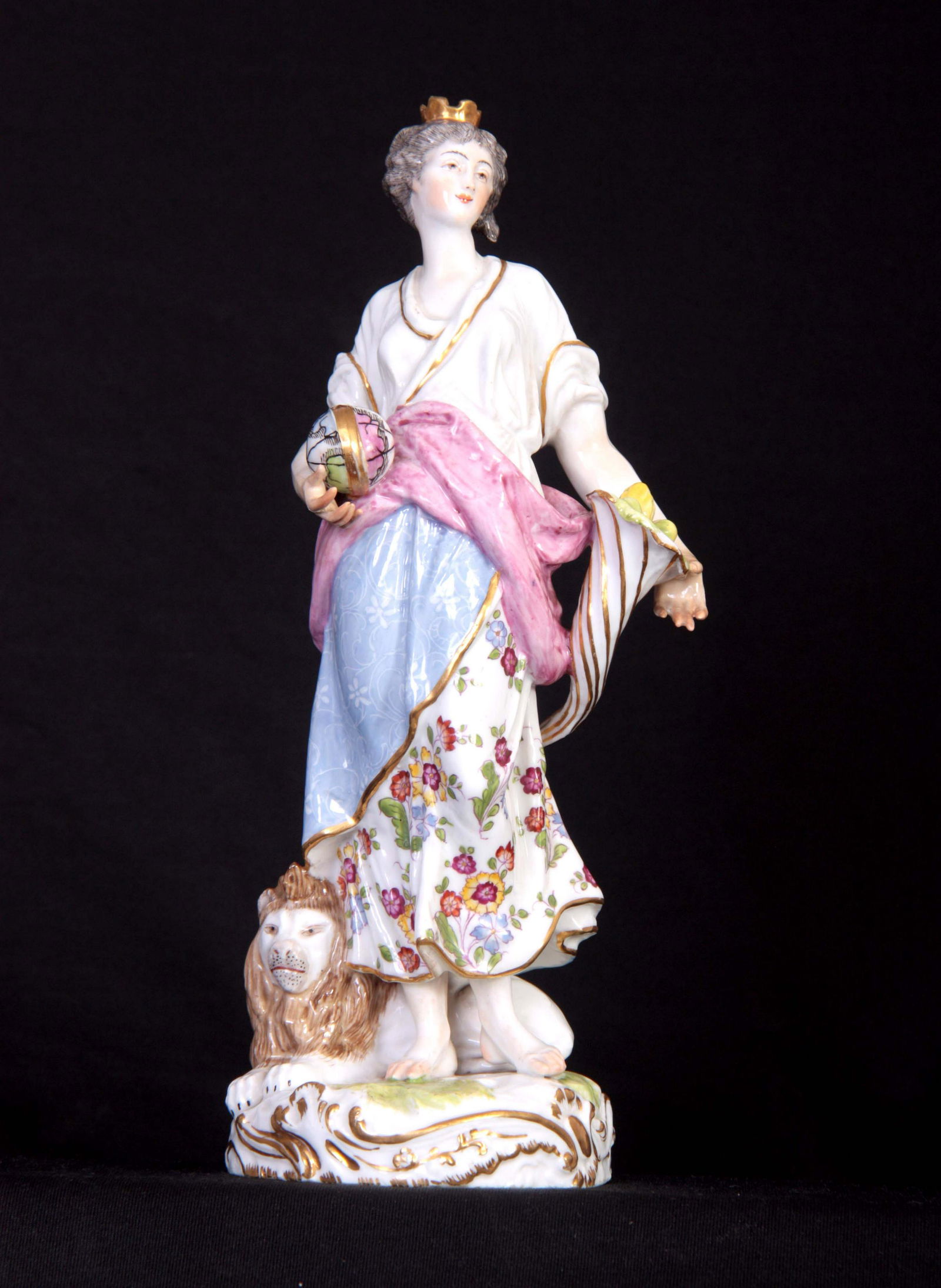 A 19TH CENTURY CONTINENTAL MEISSEN STYLE FIGURE mo (1 of 1)