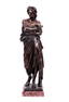A REPRODUCTION BRONZE FIGURAL SCULPTURE AFTER 'DA