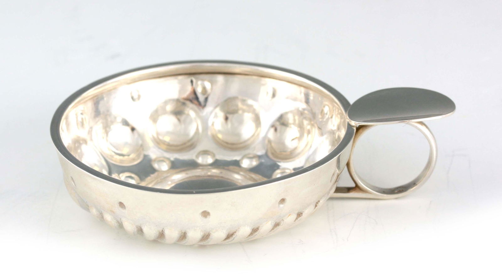 A LATE 19TH CENTURY FRENCH SILVER TASTEVIN with (1 of 1)