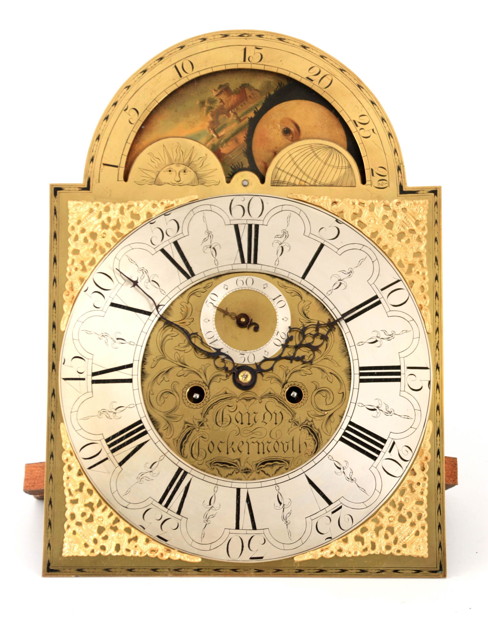 GANDY, COCKERMOUTH  AN 18TH CENTURY 13" ARCHED BRASS (1 of 1)