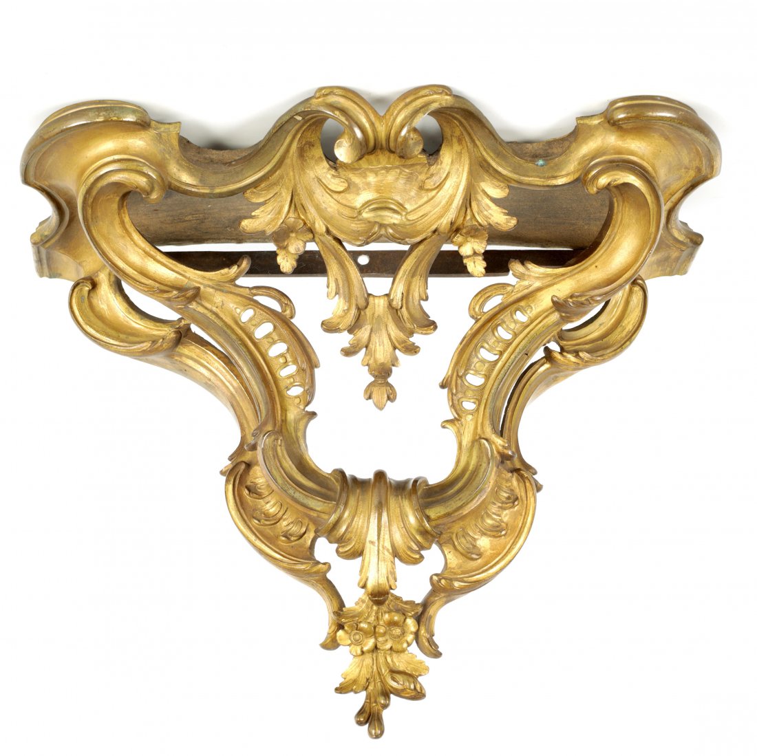 AN EARLY 19TH CENTURY ORMOLU ROCOCO STYLE WALL BRA (1 of 1)
