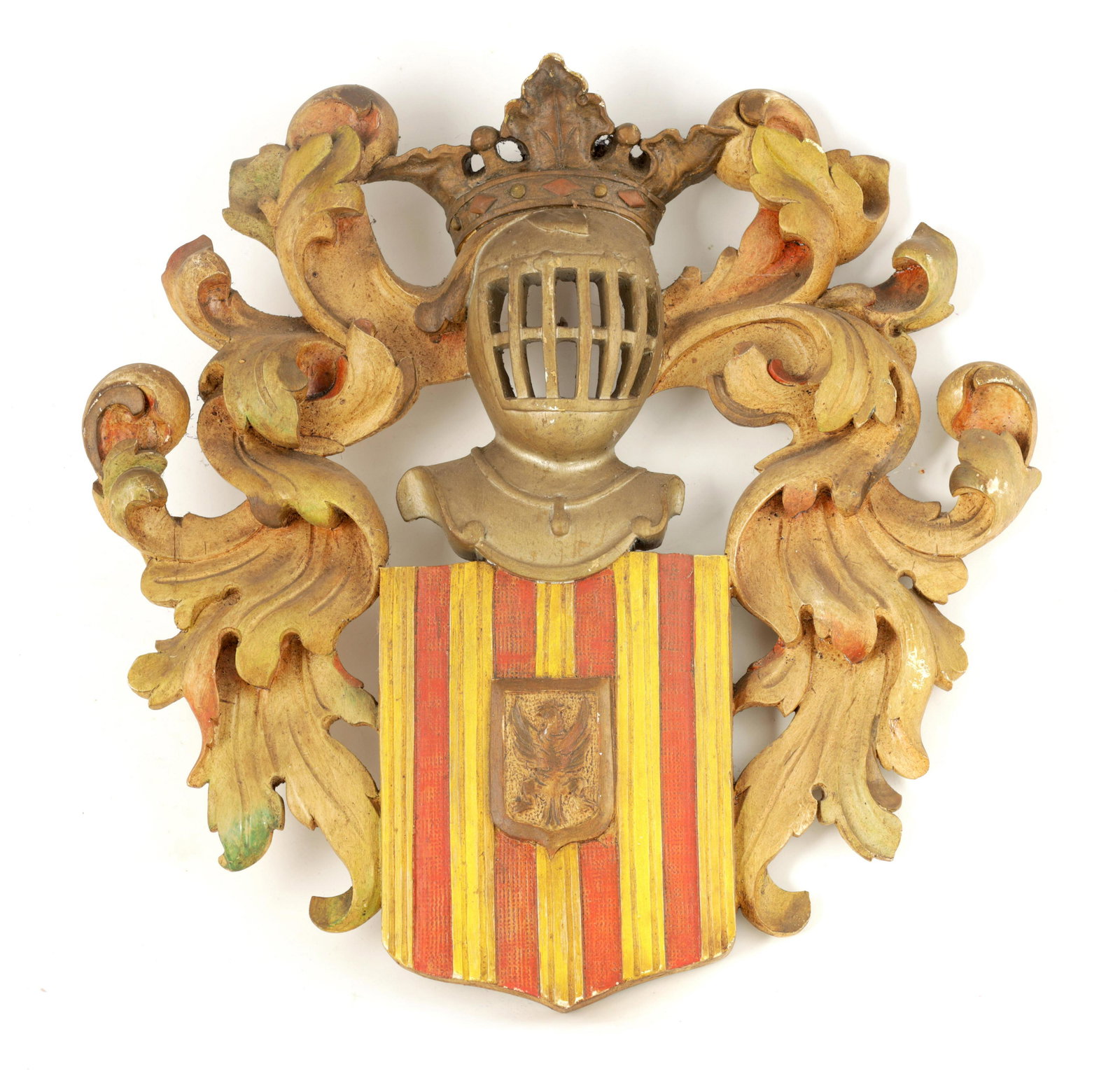 A LATE 19TH CENTURY CARVED AND PAINTED WOOD ARMORI (1 of 1)