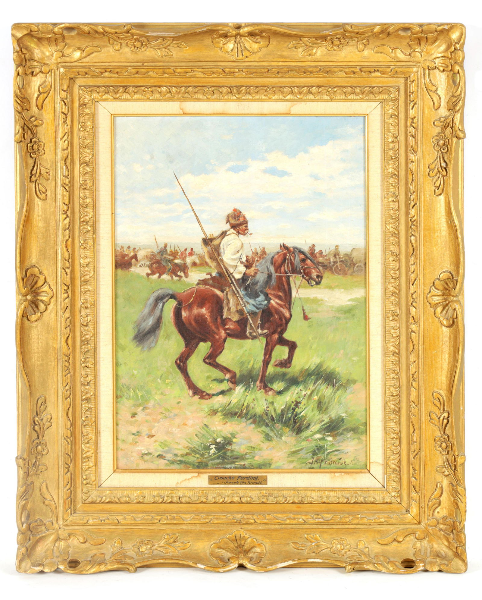 JOSEF VON BRANDT. POLISH, 1841-1928  OIL ON CANVAS (1 of 1)