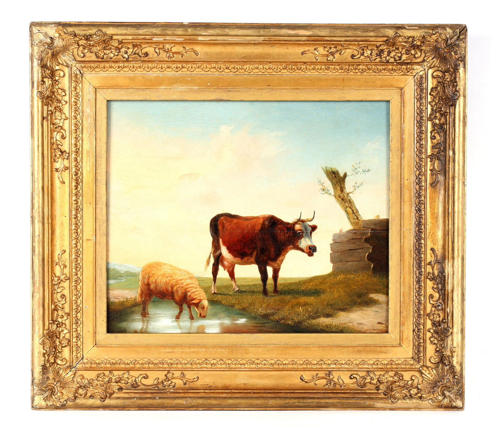 LOUIS ROBBE (1806-1887)  A 19TH CENTURY OIL ON OAK (1 of 1)