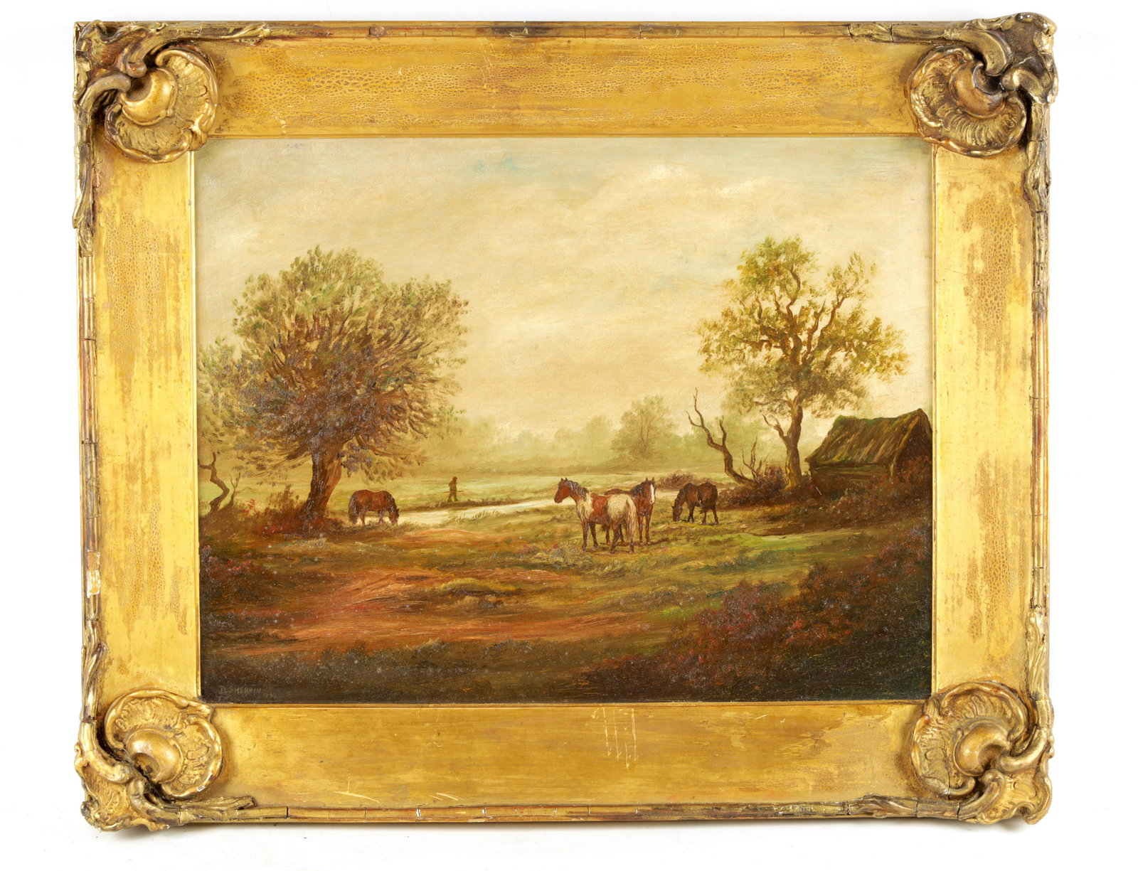 D. SHERRIN  A 19TH CENTURY OIL ON CANVAS depicting (1 of 1)