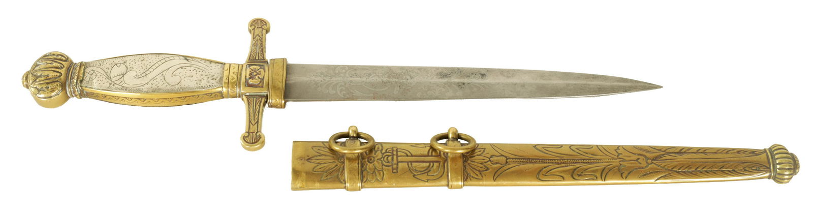 A 19TH CENTURY FRENCH SEAMANS DAGGER (1 of 8)