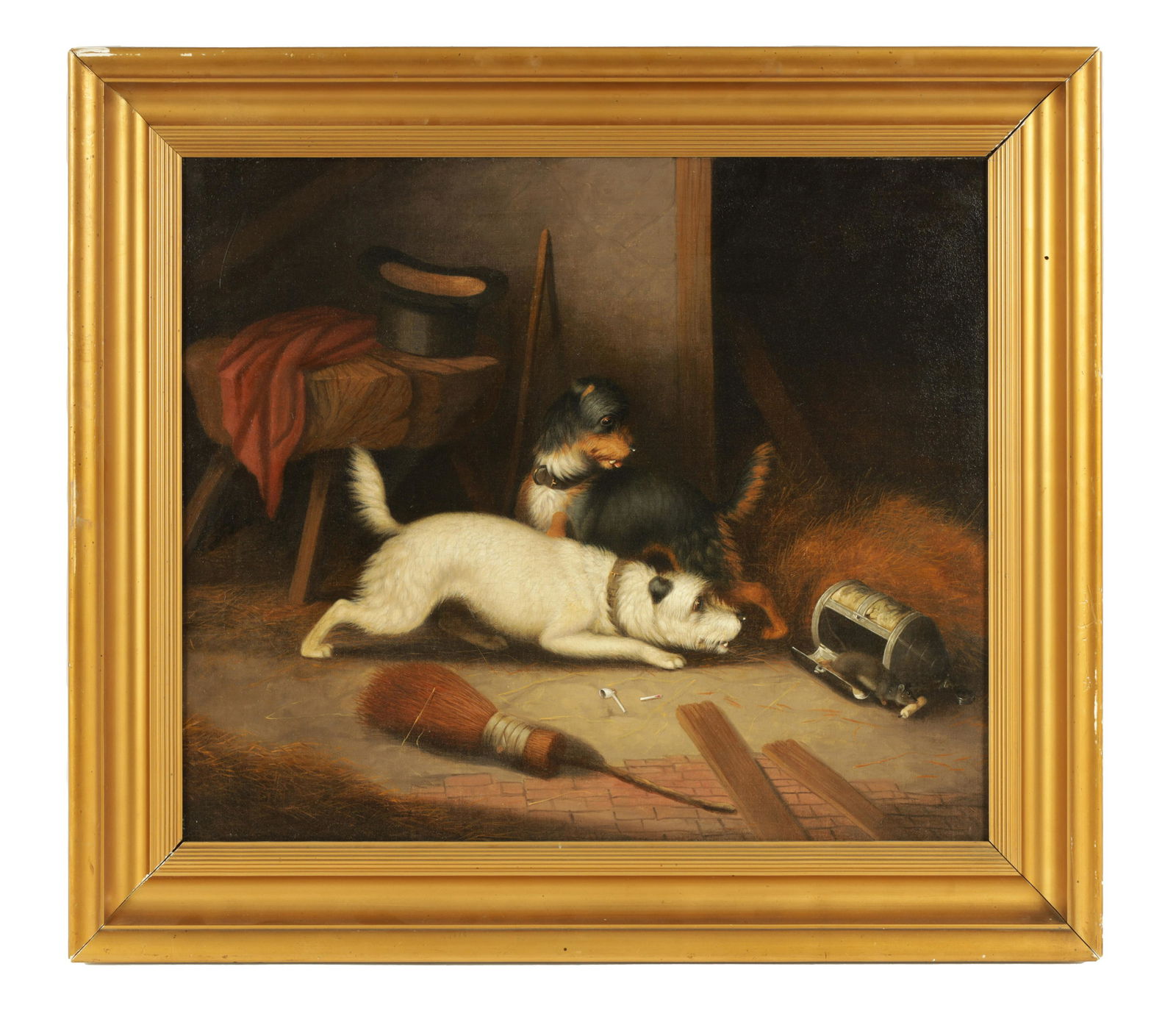 CIRCLE OF GEORGE ARMFIELD 19TH CENTURY OIL ON CANVAS (1 of 3)