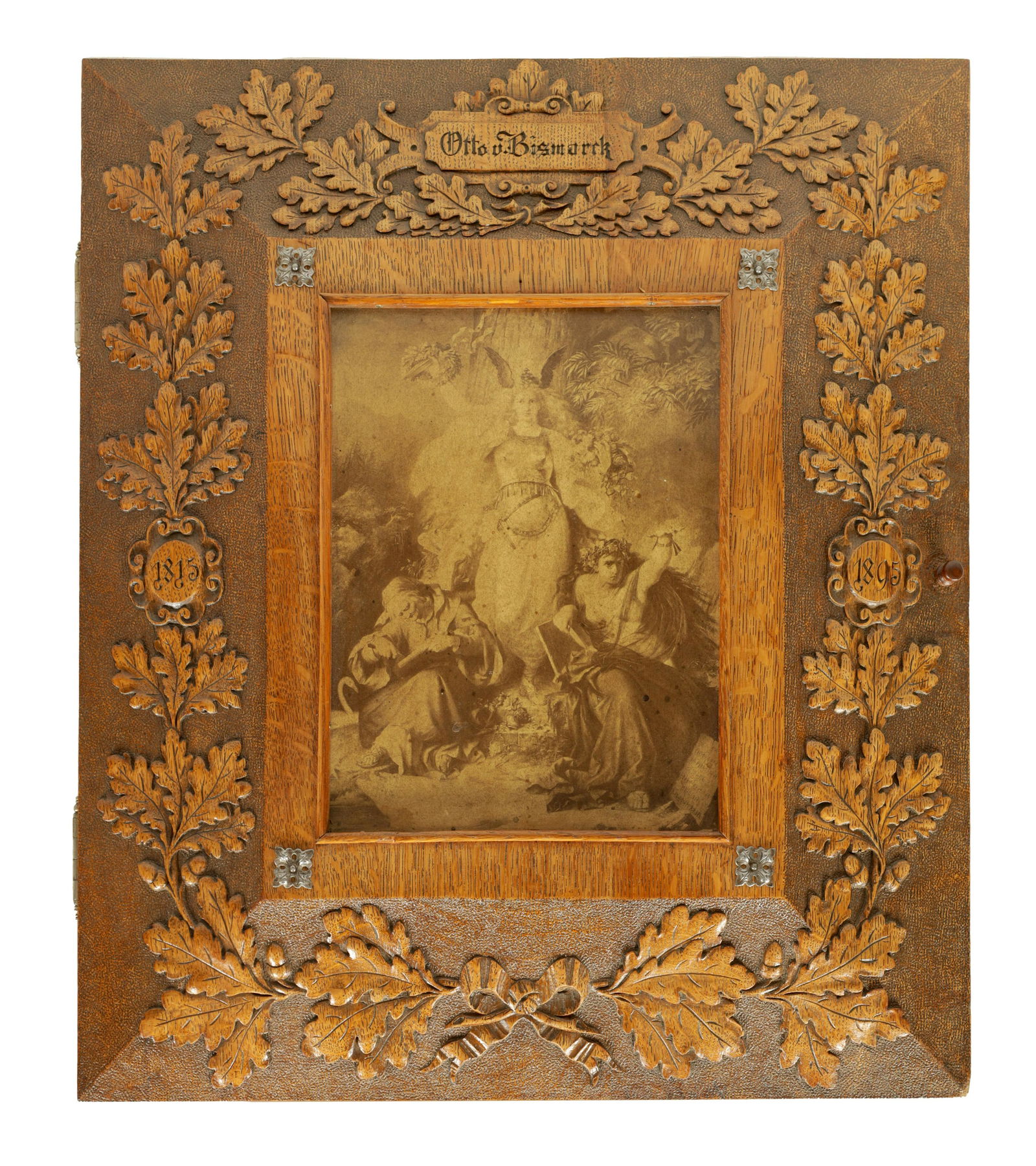 A LATE 19TH CENTURY BLACK FOREST CARVED OAK FRAME (1 of 17)