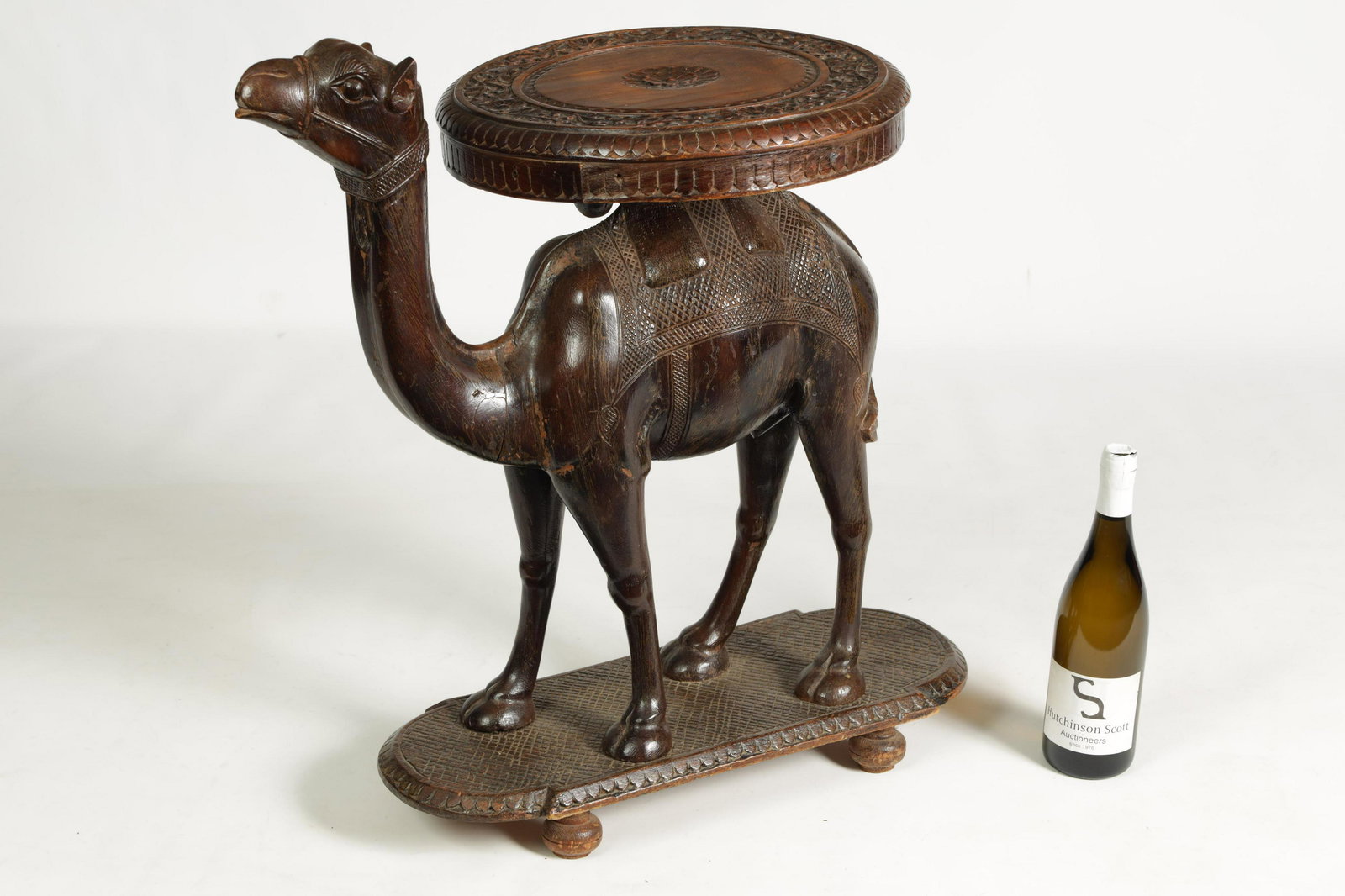 AN EARLY 20TH CENTURY CARVED ANGLO INDIAN TABLE (1 of 8)