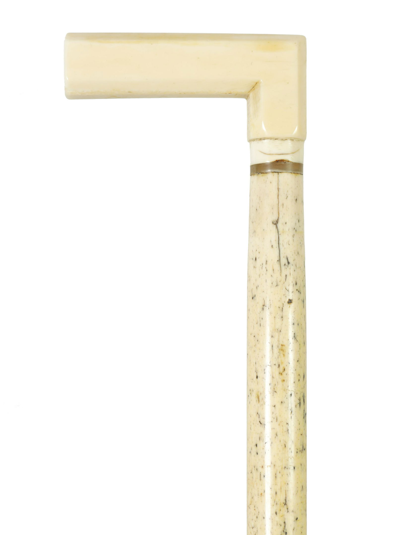 A 19TH CENTURY MARINE WHALEBONE WALKING STICK (1 of 4)