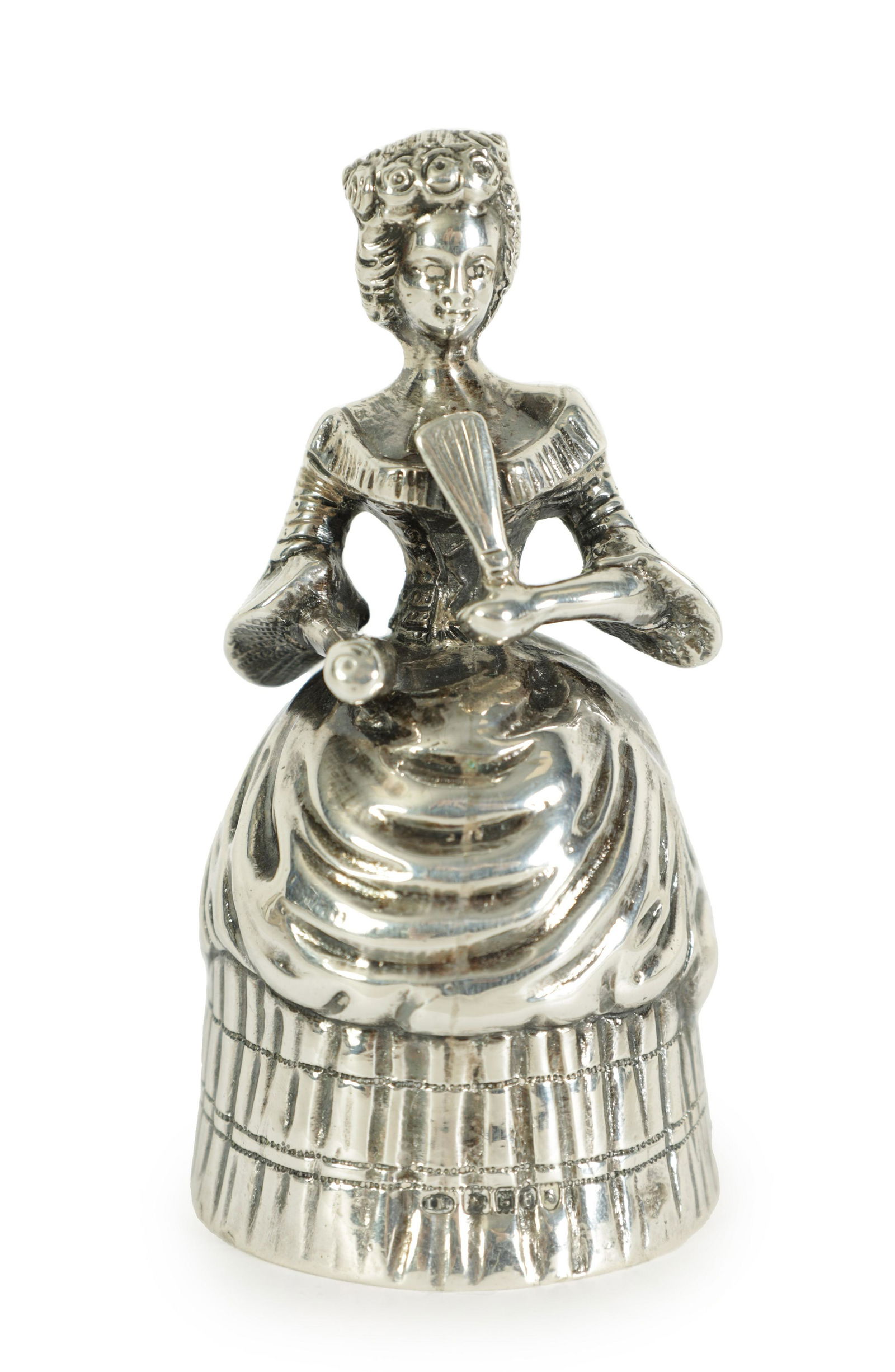 AN EWDARD VII CONTINENTAL SILVER TABLE BELL (1 of 5)