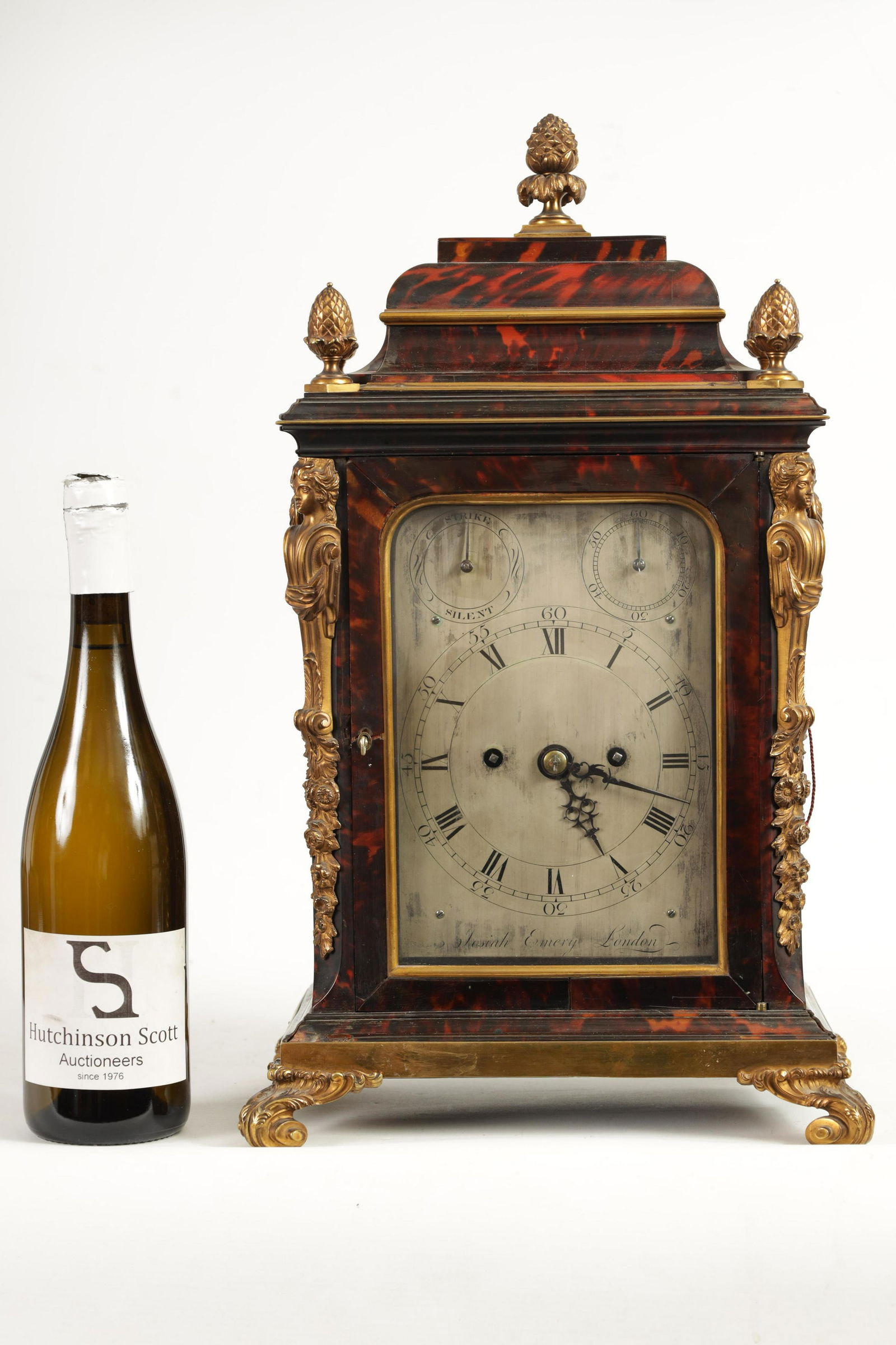 Josiah Emery, London. A Fine Iii Ormolu Mounted Tortoiseshell